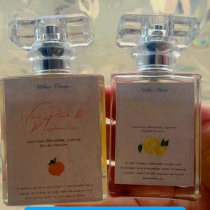 Marshmallow & Lemon Buttercream Eau De Parfum - Unique Strong Perfumes, Travel Parfume, Summer Fragrance, Gourmand, Vanilla