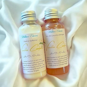 Vanilla Comfort - Détergent à lessive et assouplissant de luxe faits main | Parfum chaud et éthéré de longue durée