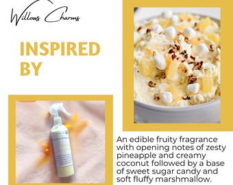 Spray do ciała Pineapple Marshmallow: kremowy kokos, tropikalny zapach, organiczne składniki