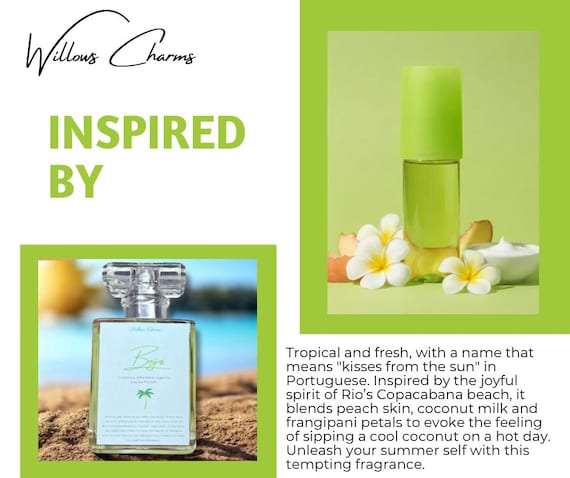 Beijos Eau De Parfum – Coconut Milk, Peach & Frangipani | Tropical Beach Inspired