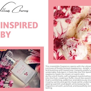 Fresh Raspberry & Marshmallow Parfum – Juicy Berries, Vanilla Whipped Marshmallow, Soft Musk