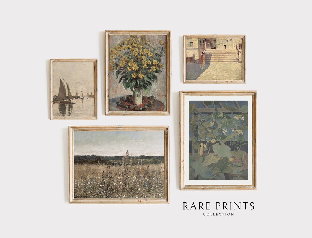 Printable Set of 5 | Warm Aesthetic | Cottagecore Decor | Early Autumn ...