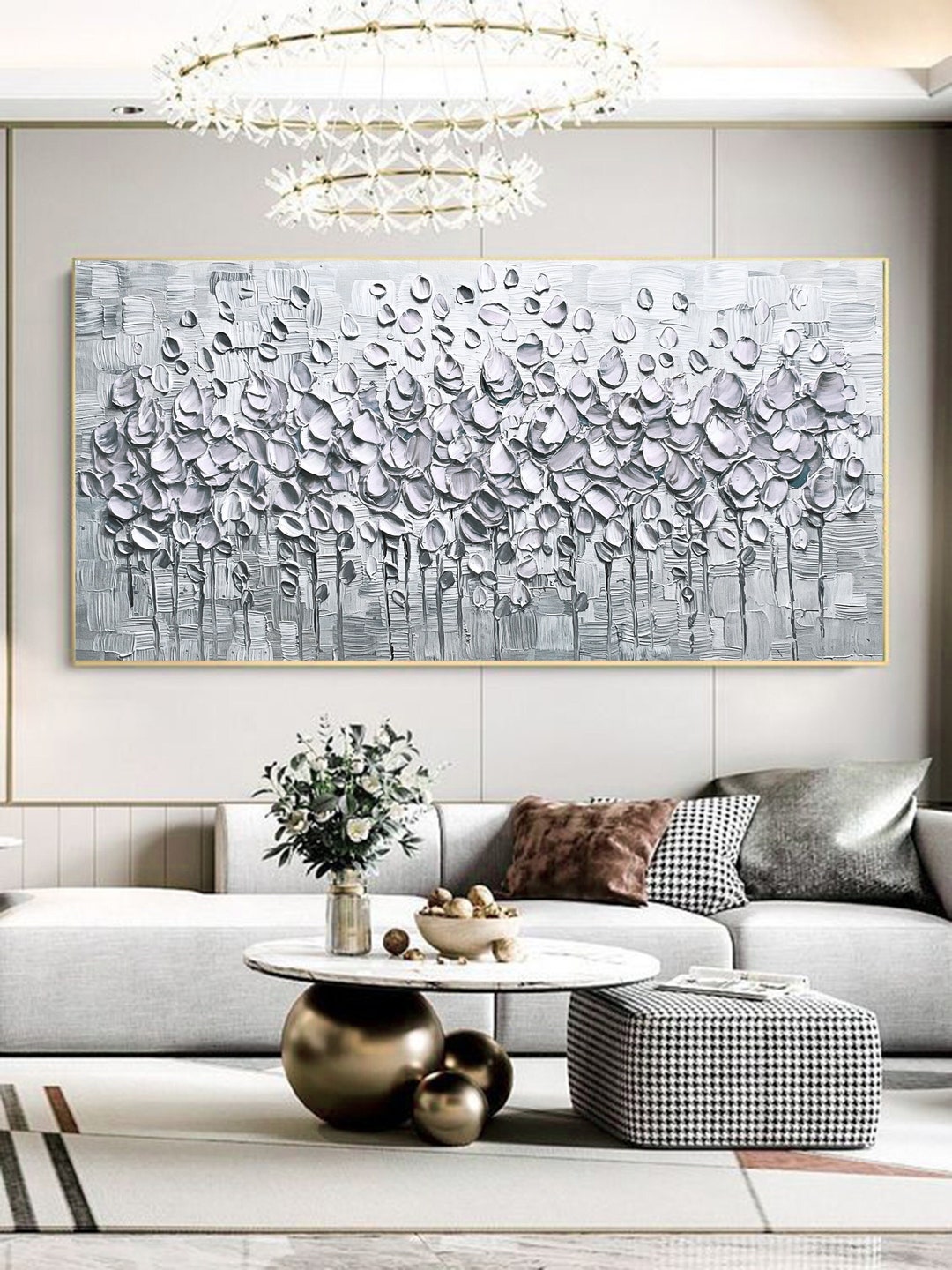 Silver Wall Art Canvas Silver Metal Shine Wall Art Textured Silver