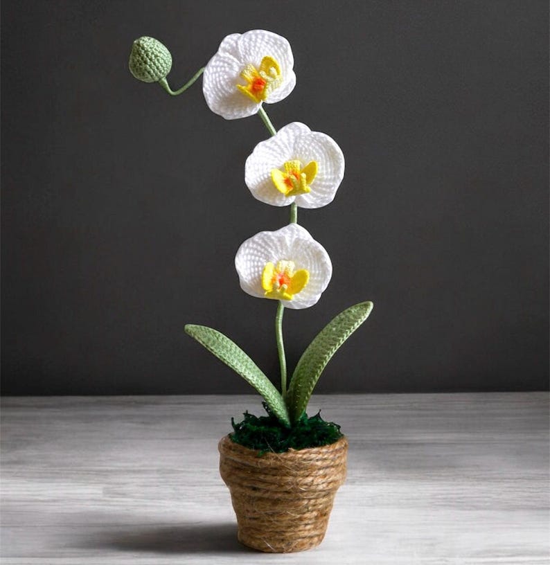 Crochet Mini Moth Orchid PDF Pattern image 3