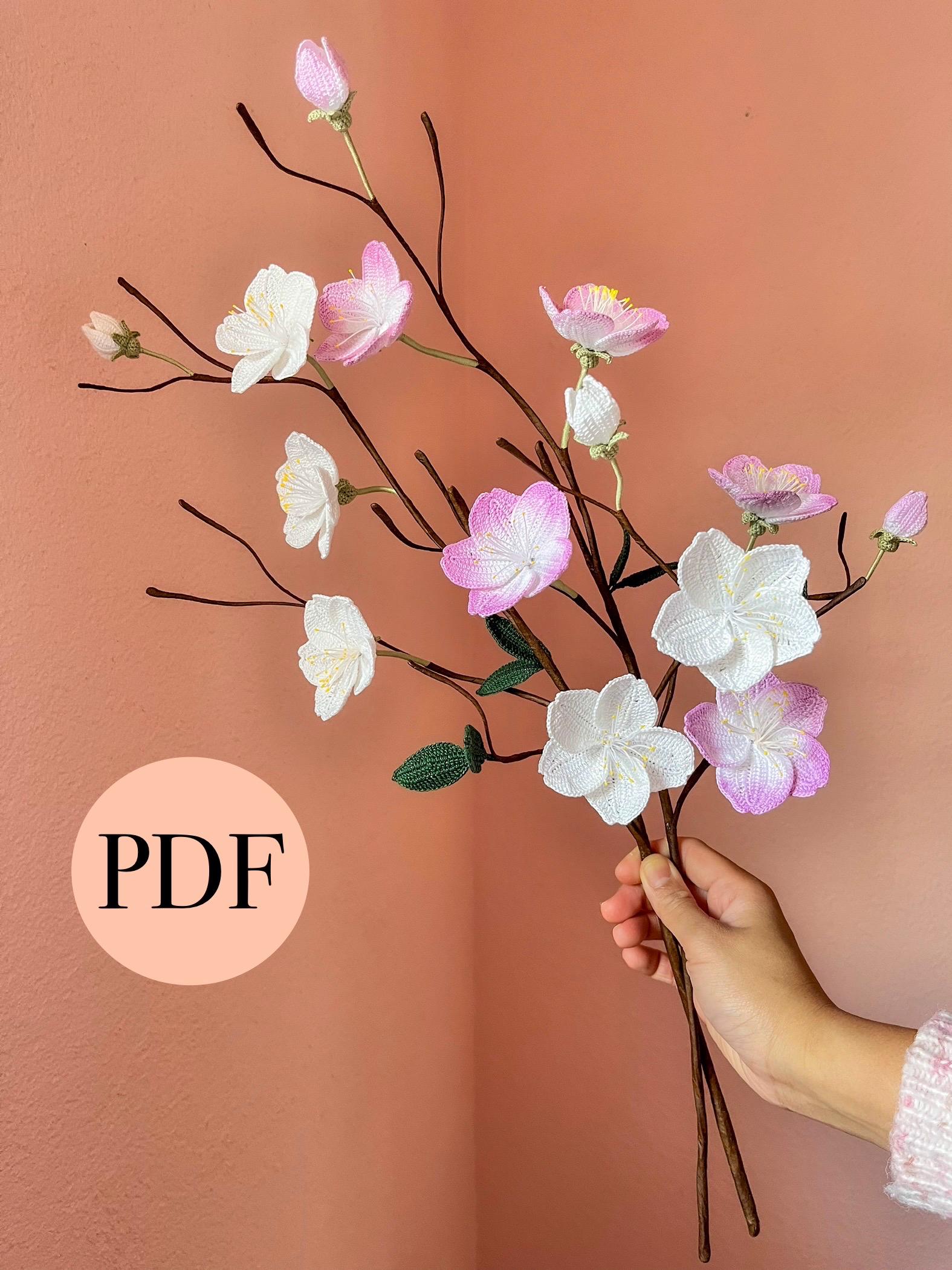 Cherry Blossom Crochet Flower Pattern