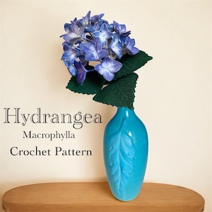 Gehäkelte Hydrangea Macophylla PDF Muster (digitaler Download), Sofort Download