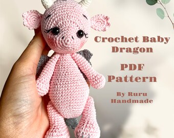 Crochet Baby Dragon PDF Pattern