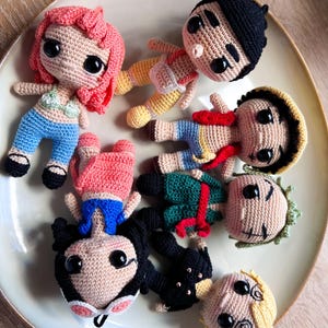 Crochet One Piece Keychain: Handmade Amigurumi Car Accessory