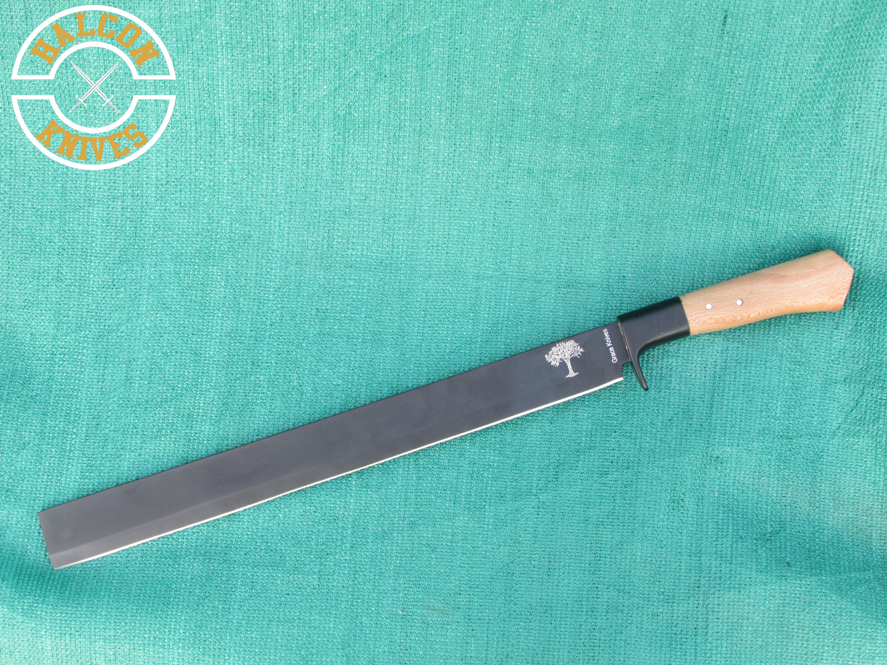 Full Tang Machete Knife Sharp Blade Kukri Camping Knive Custom Gift for