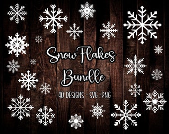 Kerst Sneeuwvlok Bundel SVG PNG Clipart, Sneeuwvlok Clipart Svg, Doodle Sneeuwvlok Svg, Sneeuwvlok Design Kit Svg, Commerciële licentie