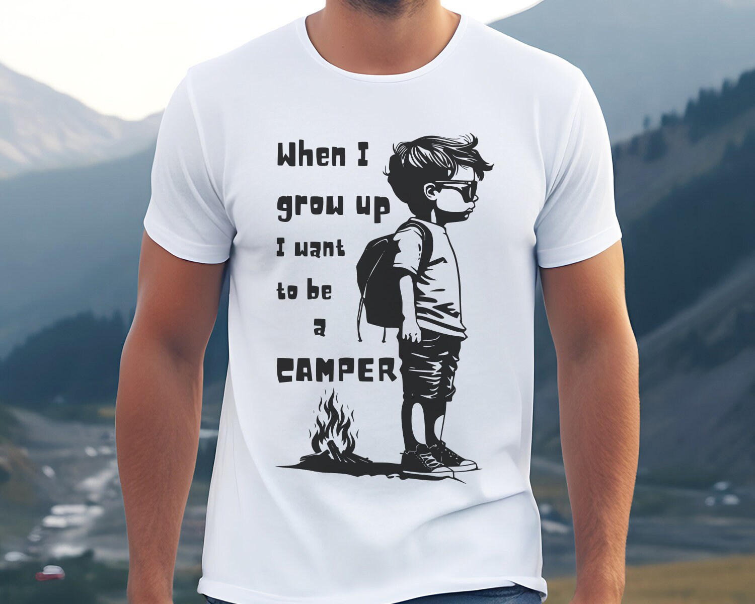 Camping Kid SVG PNG PDF, Kid Outdoor Svg, Toddler Camping Svg, Happy ...