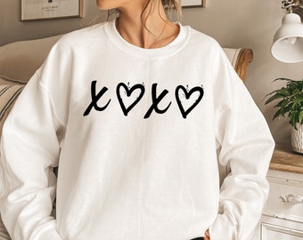 Hugs and Kisses SVG PNG PDF, Xoxo svg, Love svg, Heart svg, Valentines Day svg, Valentine Shirt svg,  Cut File, Hello Valentine Shirt