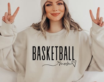 Basketball Mom SVG PNG PDF, Sports Mom Svg, Supporting Mom Svg