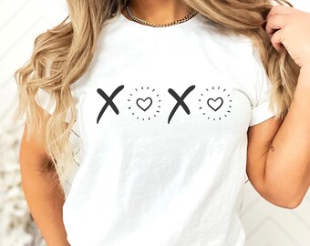 Hugs and Kisses SVG PNG PDF, Xoxo svg, Love svg, Heart svg, Valentines Day svg, Valentine Shirt svg,  Cut File, Hello Valentine Shirt