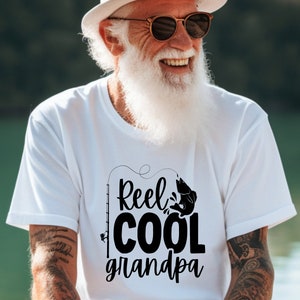 Reel Cool Grandpa SVG PNG PDF, Fishing svg, Angler svg, Reel Svg, Fisherman Svg, T-Shirt svg, Commercial Licence