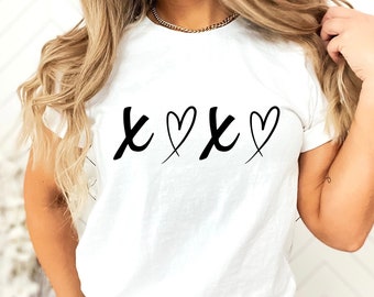 Hugs and Kisses SVG PNG PDF, Xoxo svg, Love svg, Heart svg, Valentines Day svg, Valentine Shirt svg,  Cut File, Hello Valentine Shirt