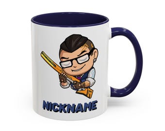 Personalized Valorant Chamber Mug: Gamer Coffee Cup