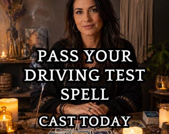 Pass Your Driving Test Spell | Driving Exam Success | Test Day Luck Ritual | Same Day Casting + Photo Proof & Certificate