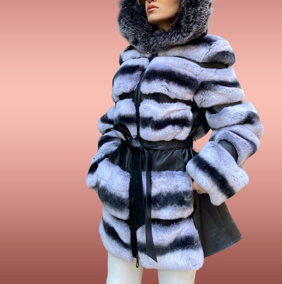Winter Womens Stand Collar Short Coat Jackets Real Rex