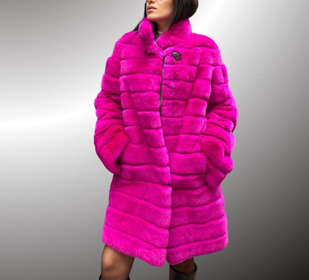 Rex Rabbit Coat Patterns Rex Rabbit Jacket - Premium Rex Fur - Rex Rabbit Fur Jacket - Women Rex ...
