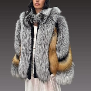 Lux Fur Jacket - ArgentinaFrost Fox Fur Women’s Jacket - Fox Fur - Premium Quality Fur - Argentina Fox Fur Jacket – Real Fox Fur