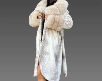 Vintage Saga Fox Fur Jacket: Blue Fox Furs, Preloved - Etsy
