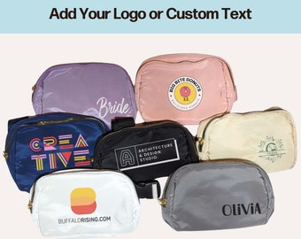 Personalized Fanny Pack Custom Cross Body Bag Personalized Waist Bag Custom Belt Bag Custom Fanny Pack Waist Purse for Travel Employee Gift