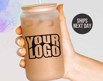 Individuelles Logo Eiskaffeetasse personalisiertes Geschenk Geschäftsinhaber Markengeschenk Swag Individuelles Geschenk Logo Tasse personalisierter Werbeartikel Buch Swag