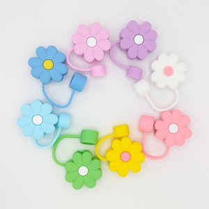 Straw Tip Cap Cover Straw Topper Cap Straw Cover Straw Charms Topper Drink Cup Cover for 40oz  Accessories for Simple Modern Flower Topper