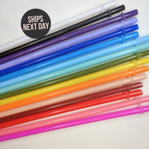 Reusable Straw Colorful Straw Skinny Tumbler Replacement Straw Extra Straw Cup Straw Add On 9 inch Plastic Straw Sublimation Supply BPA Free