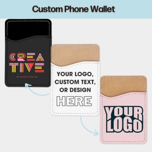Cartera de teléfono personalizada Funda de teléfono Bolsa de teléfono celular Titular de la tarjeta de teléfono Cartera delgada Mujeres Cartera monograma Cartera de teléfono celular Cartera personalizada