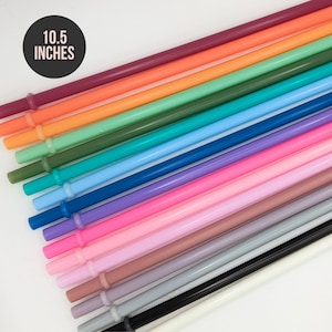Colorful Straw Replacement Straw Reusable Straw Skinny Tumbler Replacement Straw Extra Straw Cup Straw Add On 10.5 inch Plastic Straw 30oz