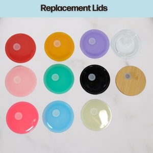 Glass Can Lid Libbey Lid Glass Cup Lid Glass Tumbler Lid Ice Coffee Cup Lid Glass Cup Plastic Bamboo Lid Plastic Replacement Lid Beer Glass