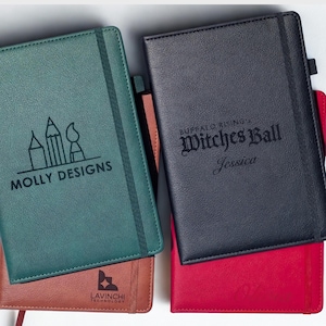 Custom Notebook Personalized Journal Leather Notebook Cover Coworker Gift Lined Journal Men Gift for Writer Travel Notebook Engraved Gift