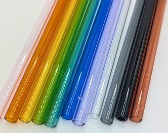 Glass Straw Ice Coffee Glass Straws Reusable Straws Colorful Straw Replacement Straw Extra Straw Cup Straw Add On Straw Rainbow Straw