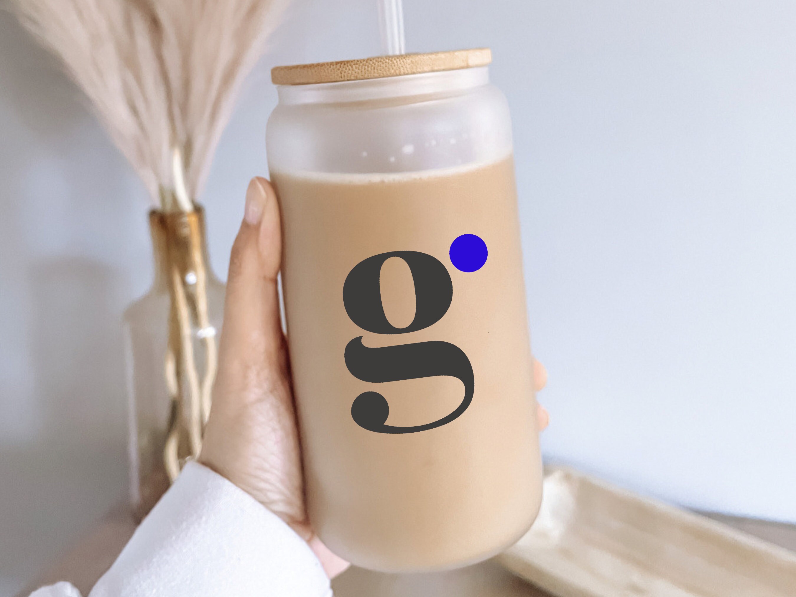 Personalisierte Logo Eiskaffeetasse Individuelles Markengeschenk Mitarbeiter Swag Kundengeschenk Logo Tasse Werbeartikel Buch Swag Benutzerdefinierte Glaskaffeetasse