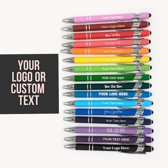 Personalized Pen Stylus Engraved Pen Custom Pens Bulk Corporate Gift Realtor Marketing Promo Custom Text Pen for Your Business Gift Office