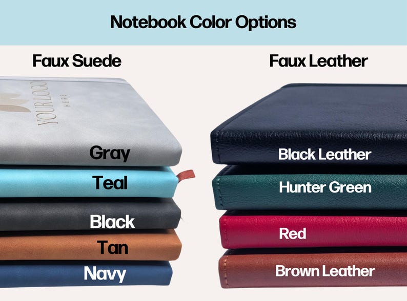 Personalized Notebook Custom Journal Engraved Leather Journal Personalized Employee Gift Journal with Name Office Gift Branded Product Gift Notebook Only