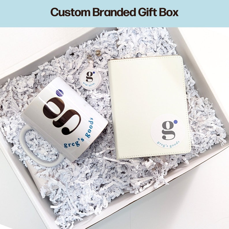 Custom Corporate Gift Box Branded Gift Personalized Coffee Mug Logo Custom Notebook Coworker Gift for Client Welcome Gift for Recognition