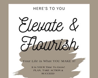 Planificador digital Elevate & Flourish