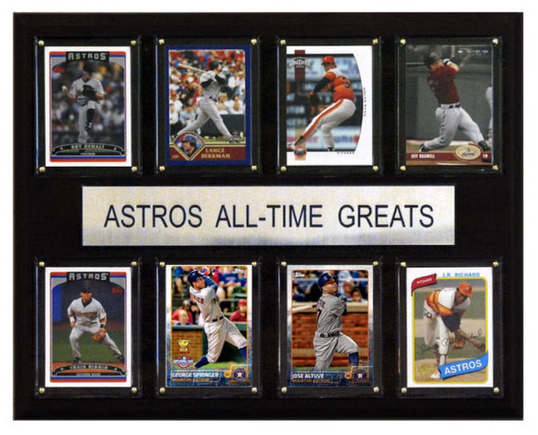 Houston Astros MLB All Time Greats 8 Card Player Plaque Etsy