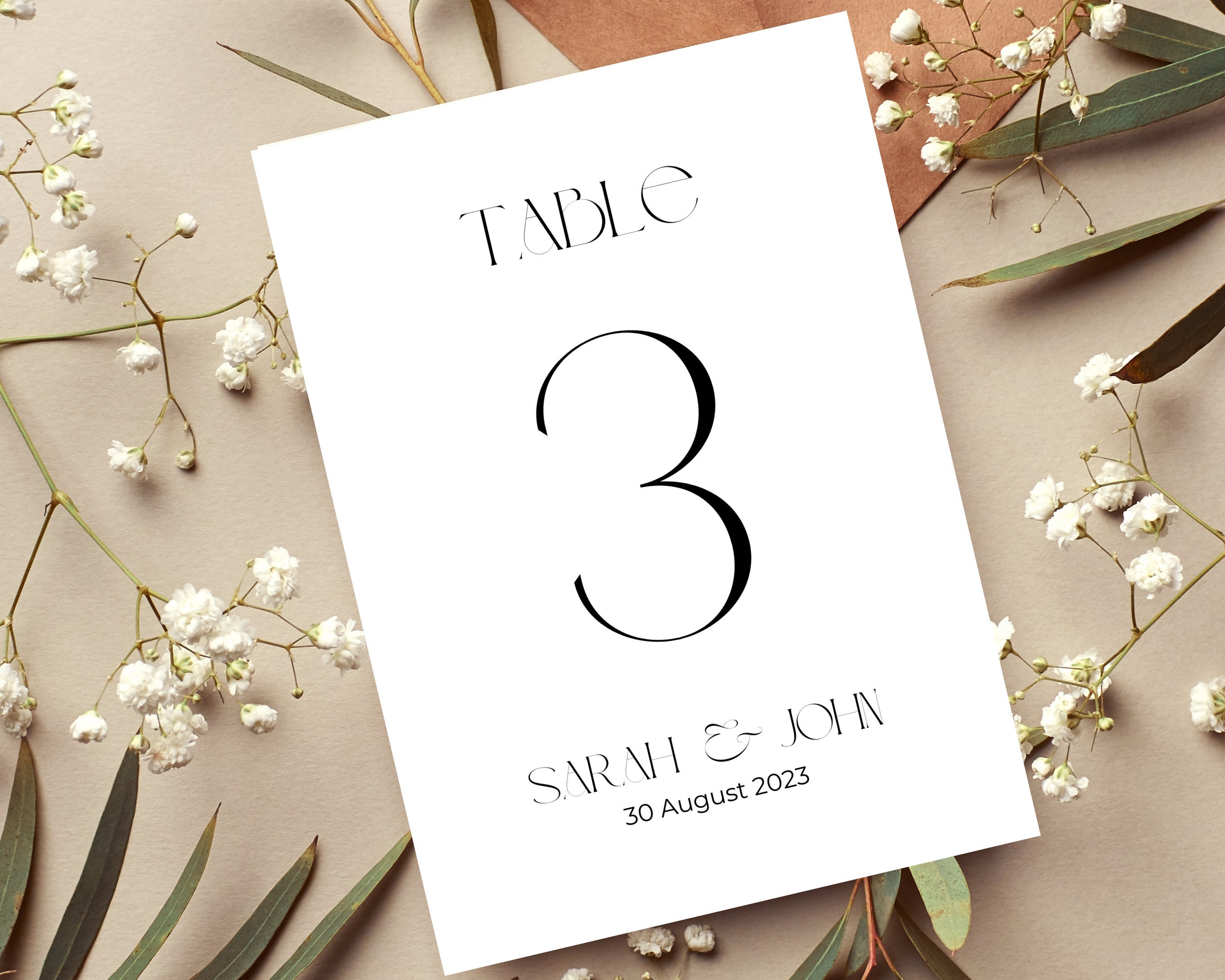 Wedding Table Chart Numbers Printable, Table Chart Template, Table ...