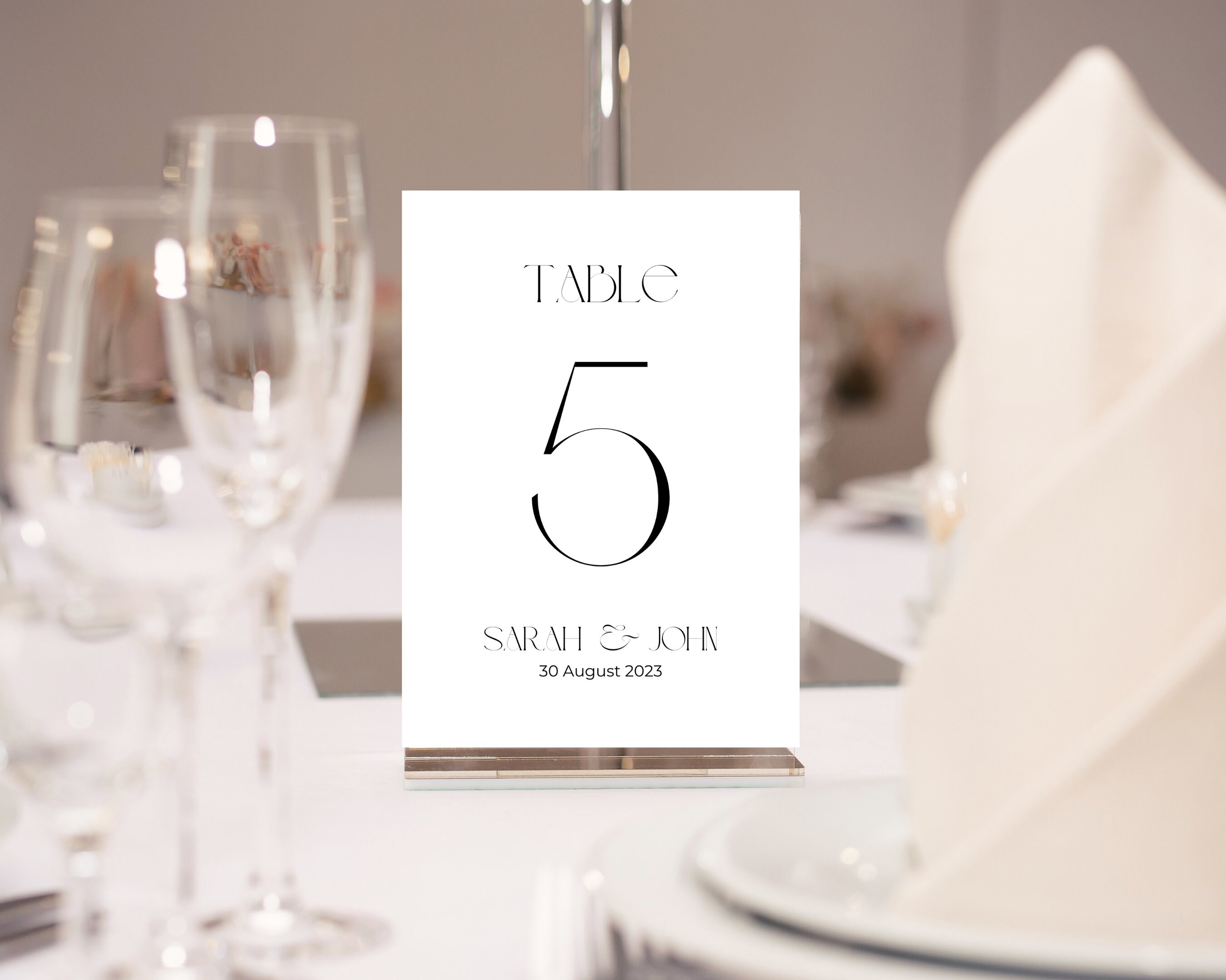 Wedding Table Chart Numbers Printable, Table Chart Template, Table