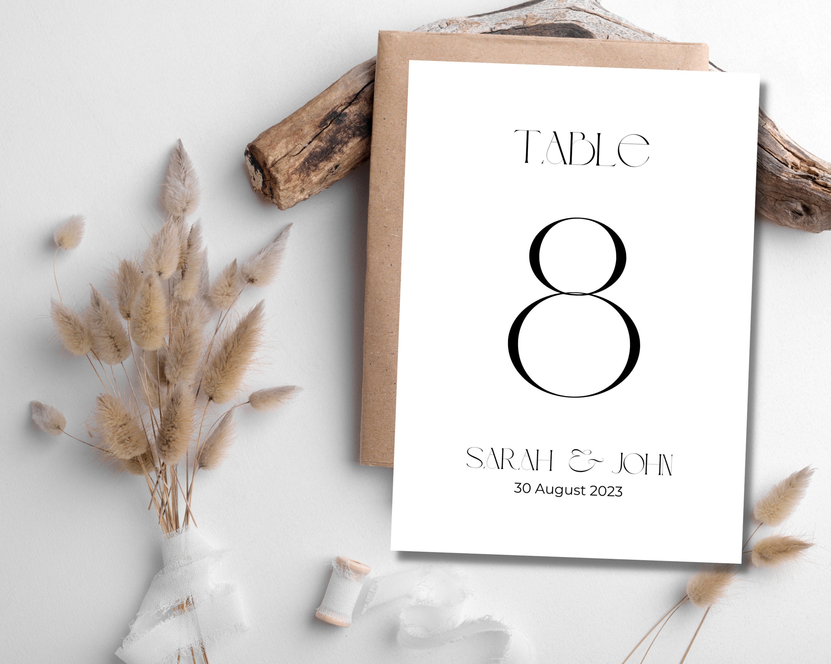 Wedding Table Chart Numbers Printable, Table Chart Template, Table