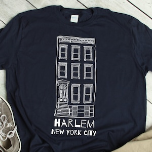 Harlem New York City Browstone Classic NYC Manhattan Short-Sleeve Unisex T-Shirt
