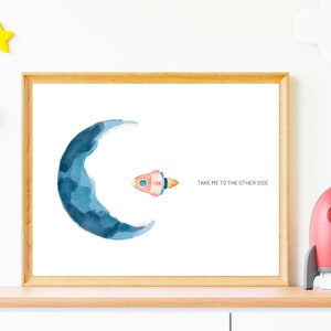 Juego de 6 carteles con texto en inglés "Sol, luna y estrellas", descarga digital, DIN A4, DIN A5, regalo para habitación infantil, póster con frase de nacimiento de un cuerpo celeste, decoración de pared del universo