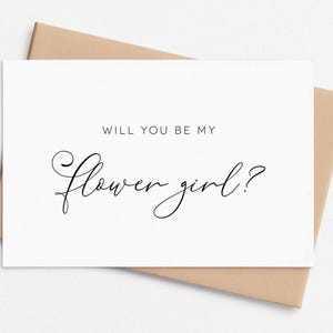 Blumenmädchen Vorschlag Karte, Willst du mein Blumenmädchen sein, Hochzeitskarte, Hochzeit Party Vorschlag Karte, Be my FLOWER GIRL