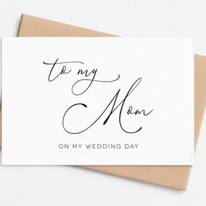 An meine Mutter zum Hochzeitstag, an meine Mutter, Hochzeitstag an meine Mutter, Hochzeitskarte für Schwester, Bruder, Vater, Großeltern, Hochzeitstag
