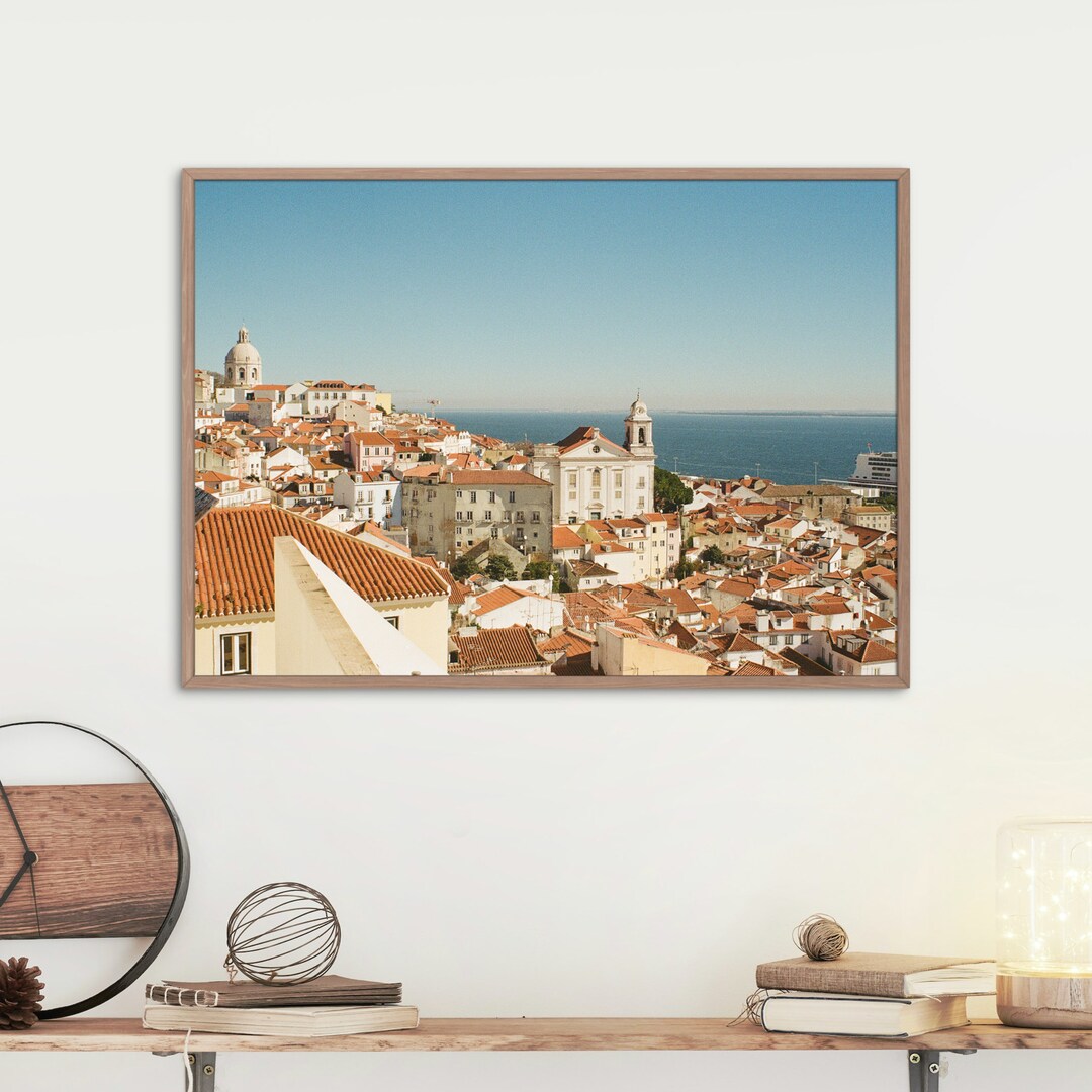 Lisbon, Portugal Analog Print Download Lisbon Digital Art Print Gallery