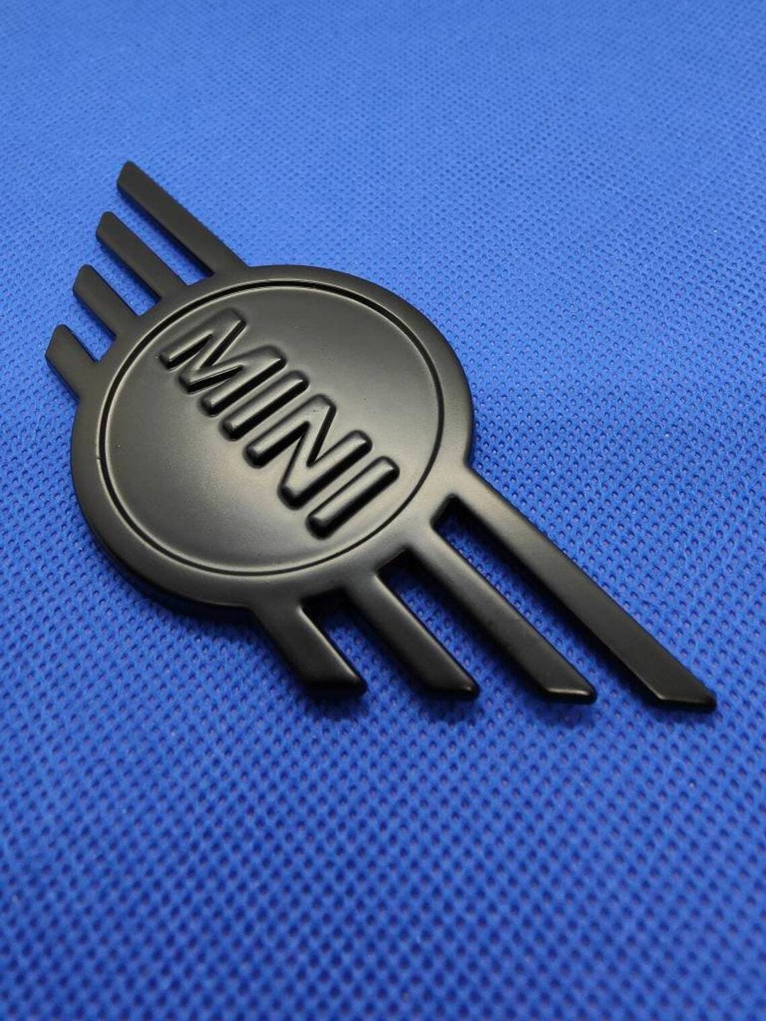 Logo Mini Cooper One S Jcw 11.5cm X 5cm Emblème Noir Mat Etsy